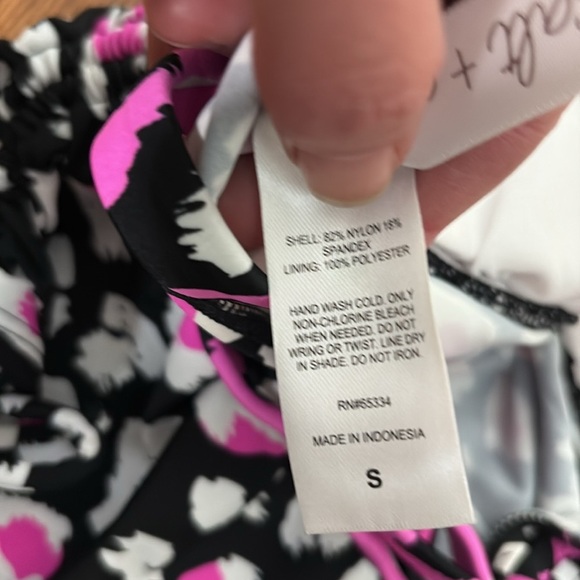 Salt + Cove Multi Color Removable Cups Tie Halter Tankini Swimsuit Top Juniors S - Picture 7 of 8